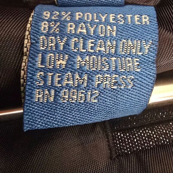 Giorgio Brutini Sport Coat Blazer Jacket Men’s 46L Charcoal Gray Black Striped - Picture 12 of 12